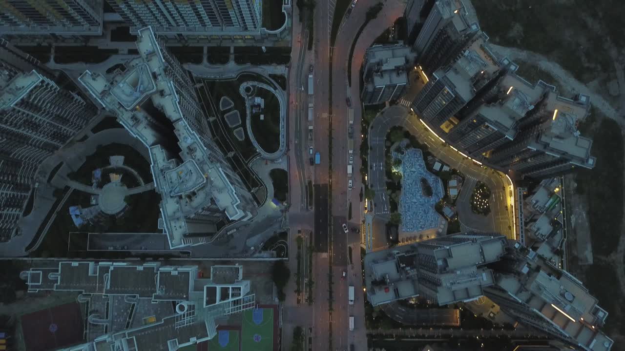 imágenes de aviones no tripulados de la ciudad de tsung kwan o, hong kong