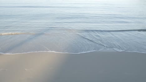 natural sea wave water with foam on the sandy beauty white beach, summer beach seascape