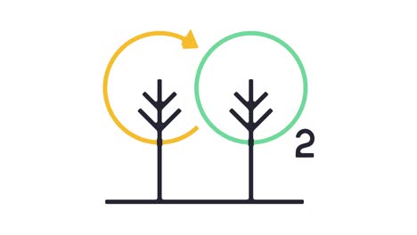 carbon footprint icon animation