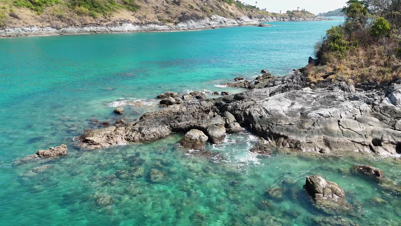 Tropical Coastline Beach Scene