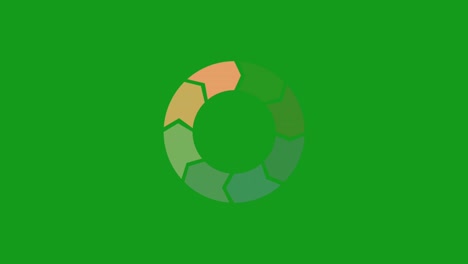 proceso de carga gráficos de movimiento de pantalla verde