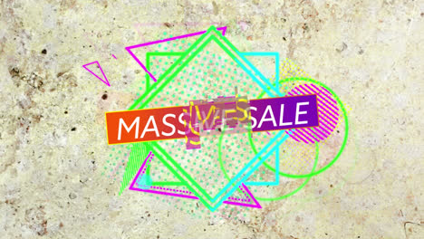 Animation-of-massive-sale-text-over-abstract-background