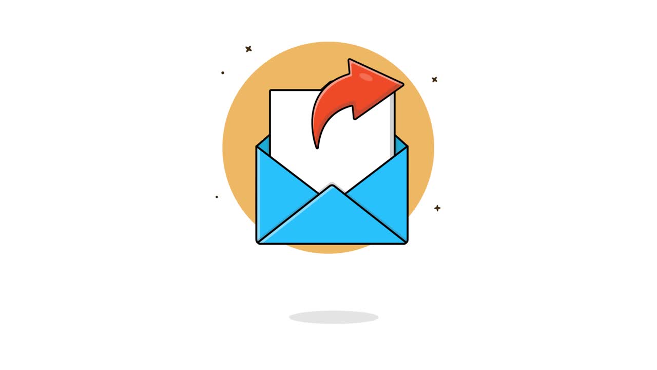 Animeret e-mailkuvert med deleikon