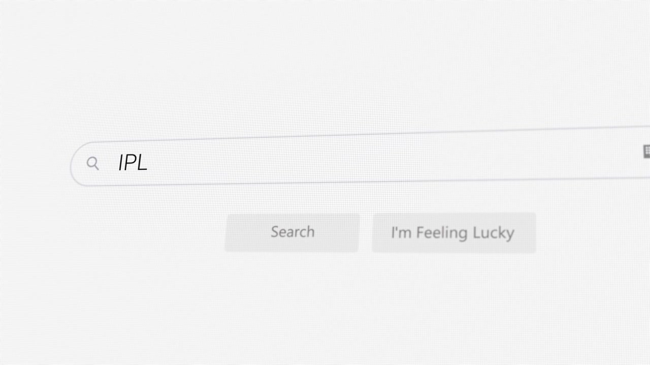 Searching for IPL on Internet browser