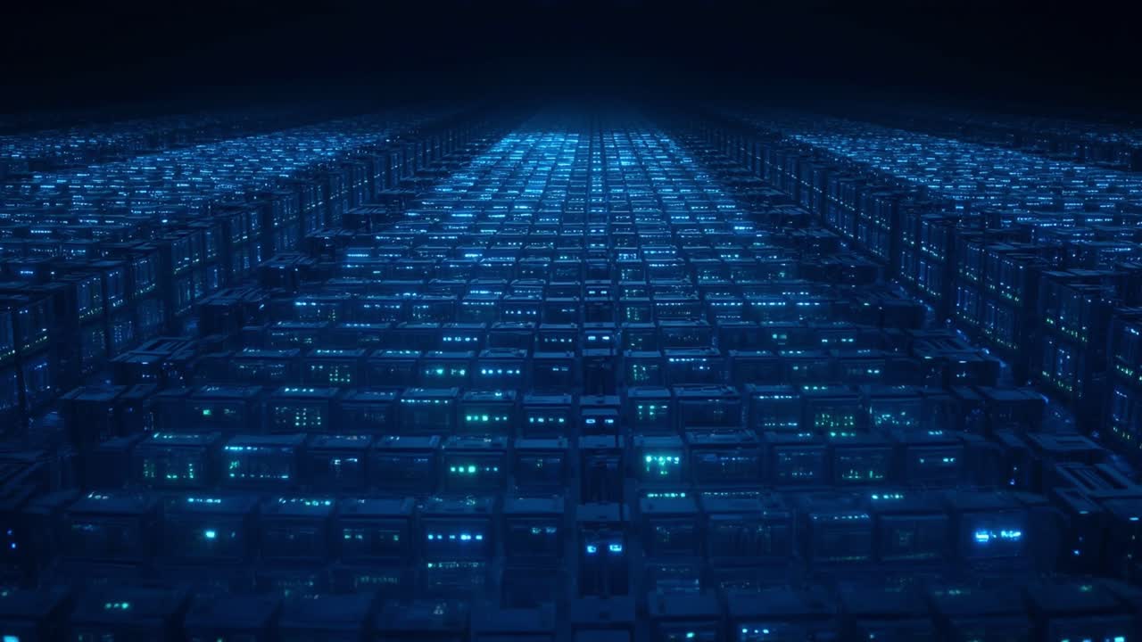 Abstrakt teknologibakgrunn med flimrende datanett