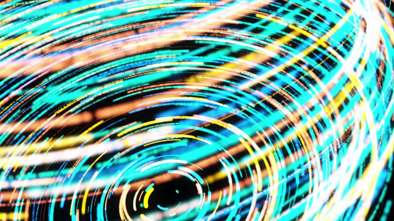 Abstract Colorful Circles and Lines Background