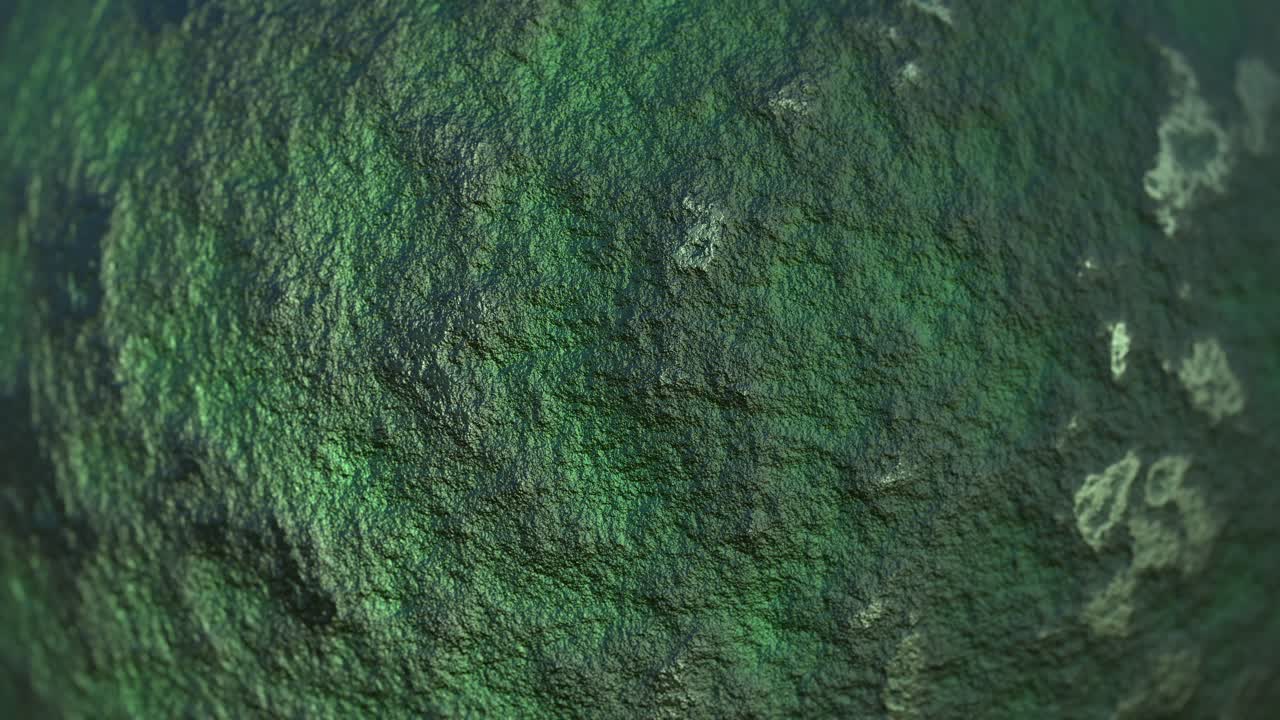 bucle de superficie metálica ondulante 3d animado