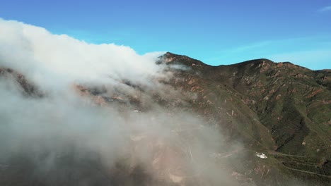 Bewölkter-Luftblick-Auf-Das-Anaga-gebirge-In-Spanien,-Tolle-Wanderattraktion