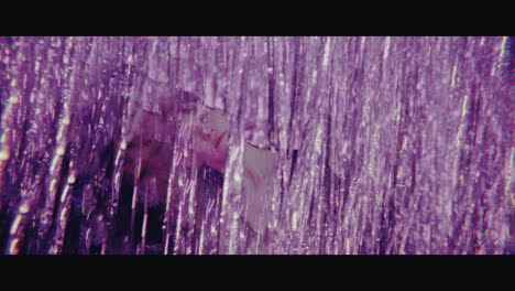 purple glitter dance performance