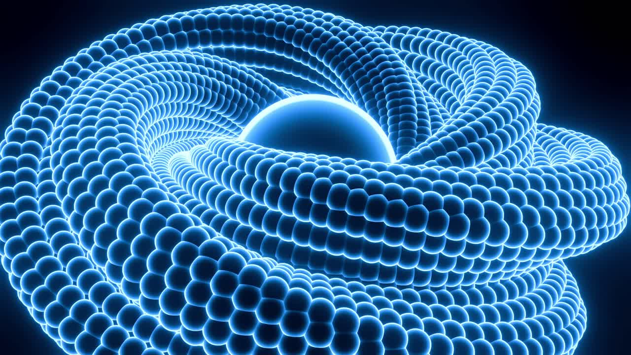 diseño abstracto de esferas geométricas en 3d