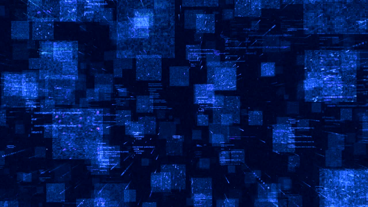 visualización de códigos digitales abstractos