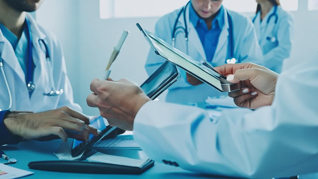 Medical Professionals Discussing Patient Information | Premium Stock ...