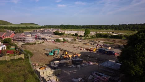 Houses-and-property-being-constructed-on-green-belt-land-in-England