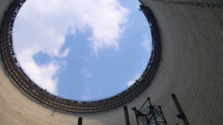 Torre de refrigeración de la Central Nuclear de Chernóbil.