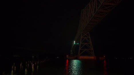 astoria oregon bridge at night