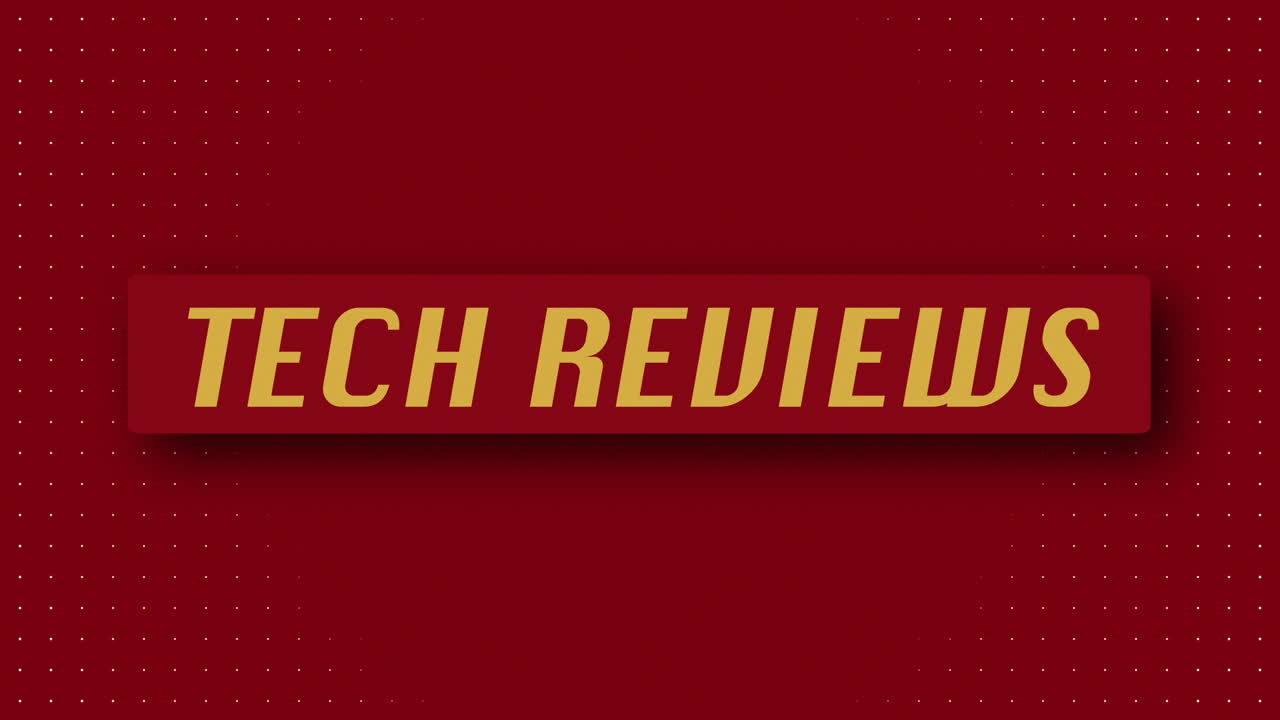 "TECH REVIEWS" 3D Graphic