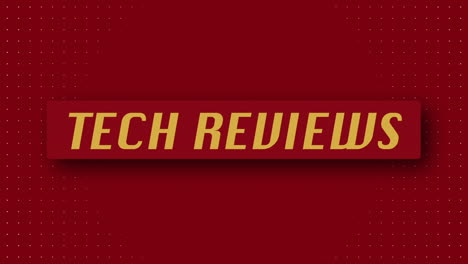 "TECH-REVIEWS"-3D-Graphic