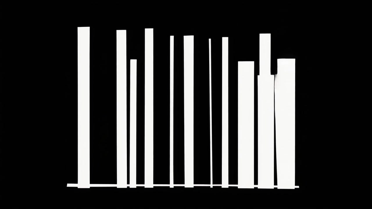 Barre di equalizzatore audio digitale astratto che si muovono a ritmo