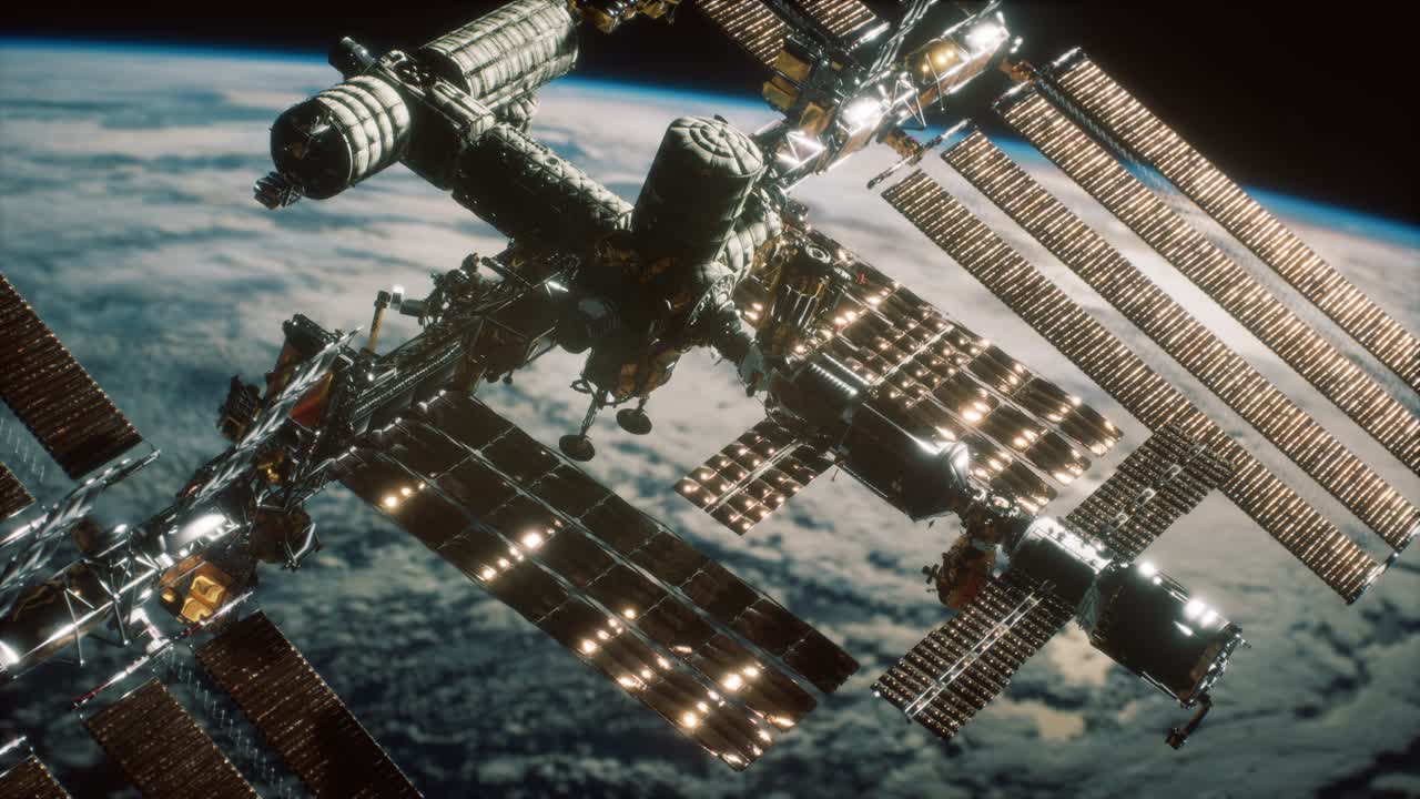 la estación espacial internacional. elementos de esta imagen proporcionados por la nasa