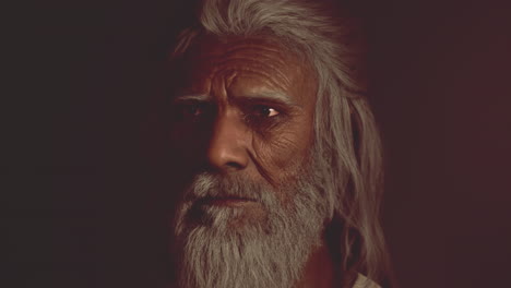 Portrait-of-senior-Indian-man