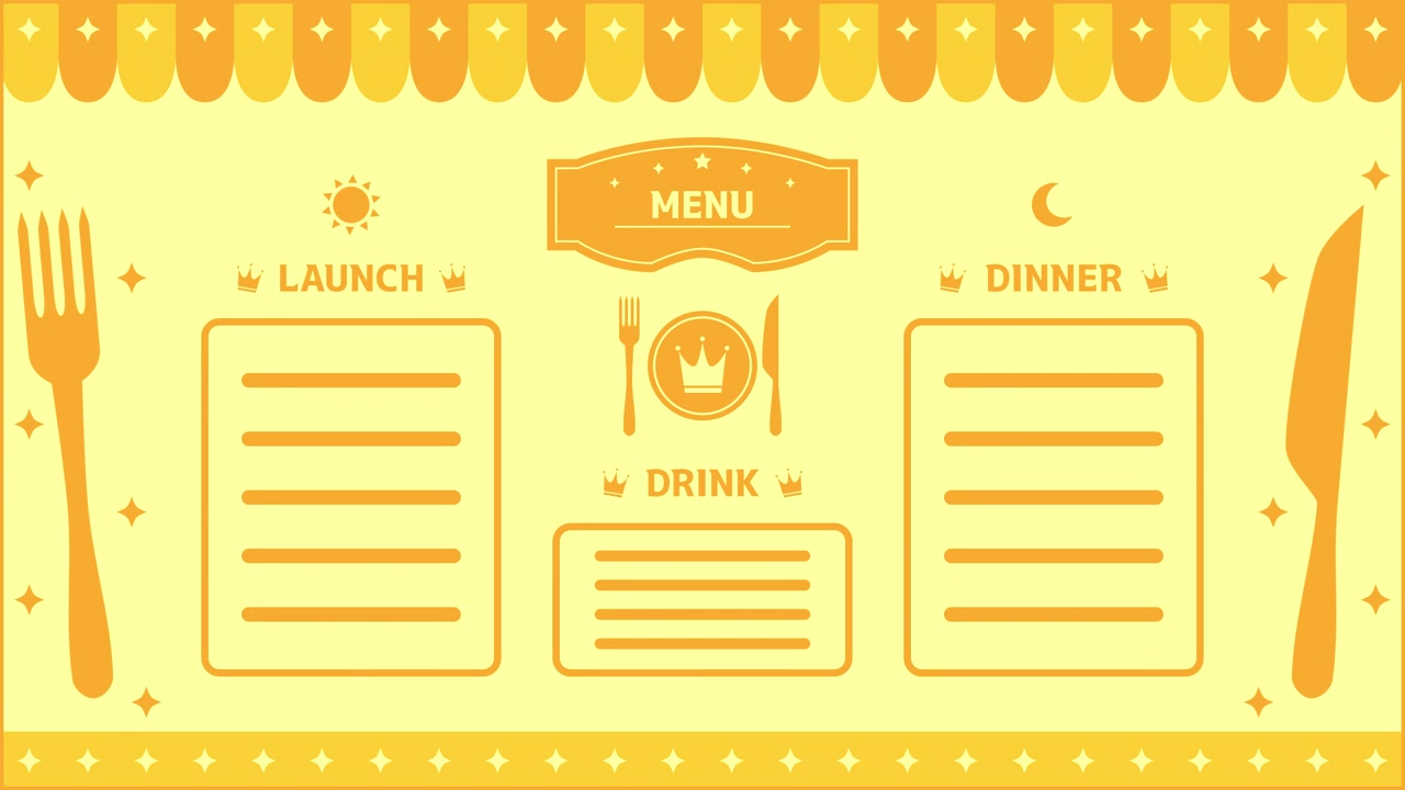 Restaurantmenu design