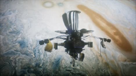 la nave espacial galileo en órbita alrededor de júpiter