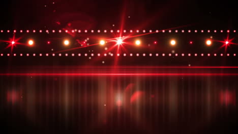 animación de la pista de baile y luces brillantes