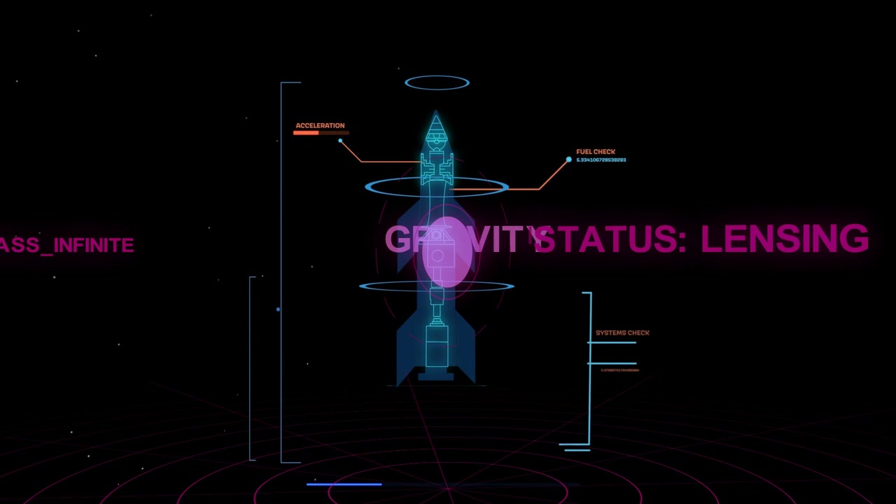 Magenta orb entering rocket mid, initiating HUD scanning, callouts filling for lensing diagnostic