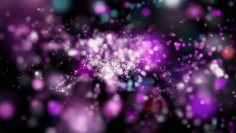 abstract colorful bokeh particles