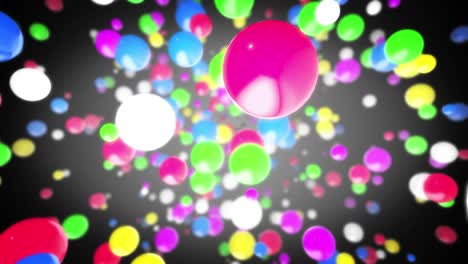 orbes de colores en bucle