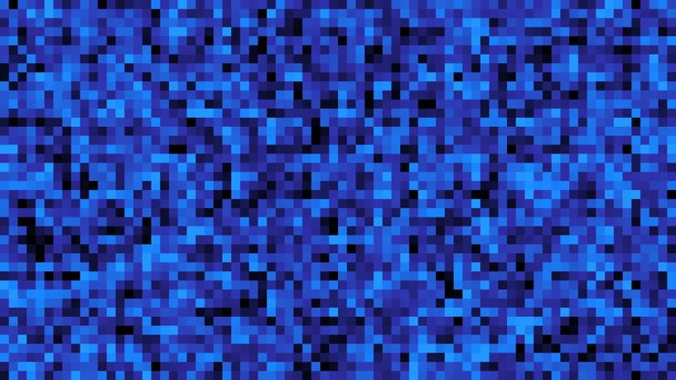 Blue Pixelated Pattern