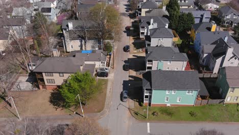 aerial of homes in atlanta georgia