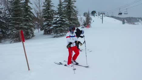 a kid getting ready for skiing in the frosty retreat in the heart of utah's winter wonderland