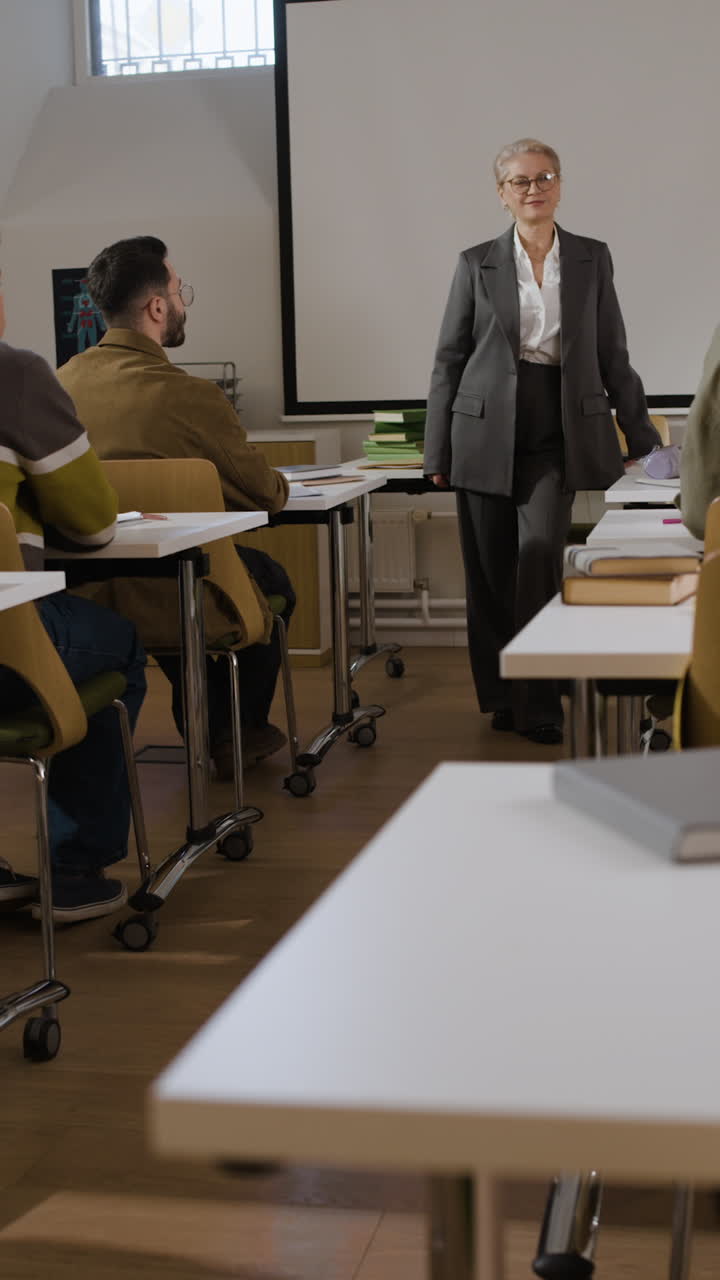 Classroom Lecture with a Teacher