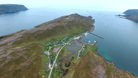 노르웨이 북부의 북쪽 케이프 (nordkapp).