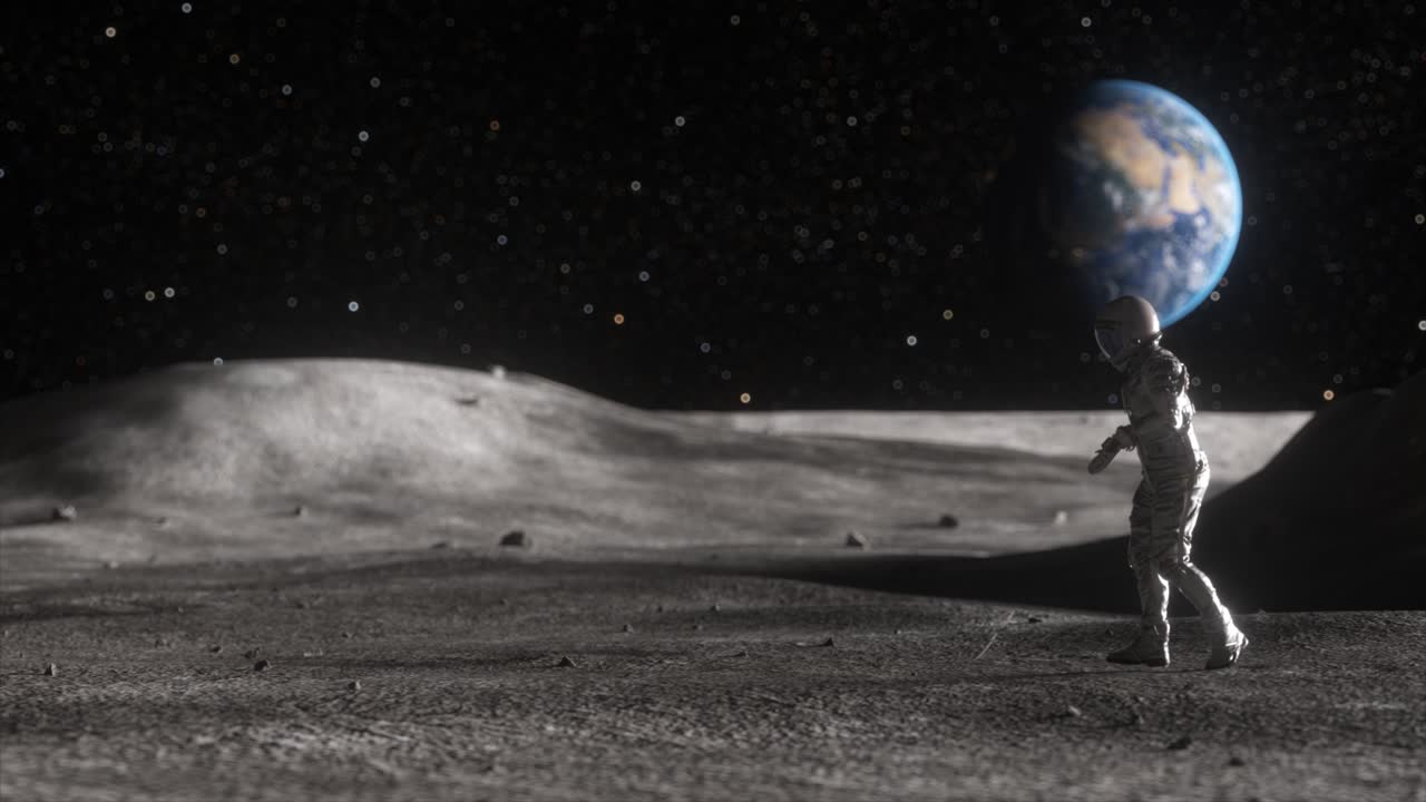 Astronauta en la luna