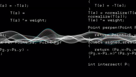 animation of connections and data processing