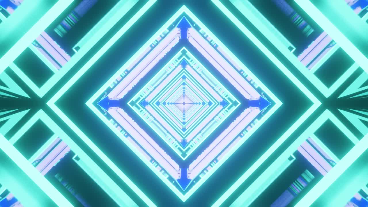 fondo de túnel de cristal azul de hielo de invierno vj bucle