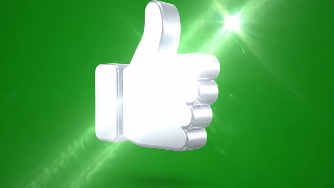 A Bold and Stylish Silver Thumb-Up Icon Against a Vibrant Green Background, Perfectly Symbolizing Approval, Positivity, and Engagement in Modern Digital Communication