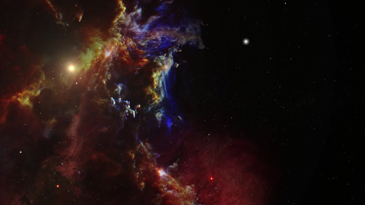 la belleza de la nebulosa de color 4k