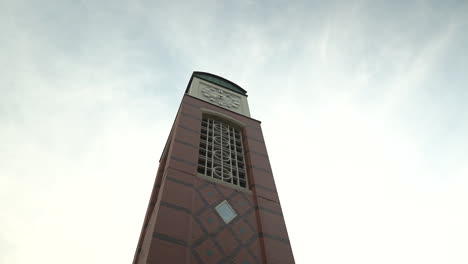 Glockenturm-In-Allendale,-Michigan-Stockvideomaterial-Grand-Valley-State-University