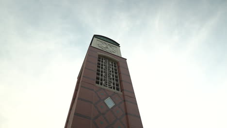 clock tower in allendale michigan stock video footage grand valley state university