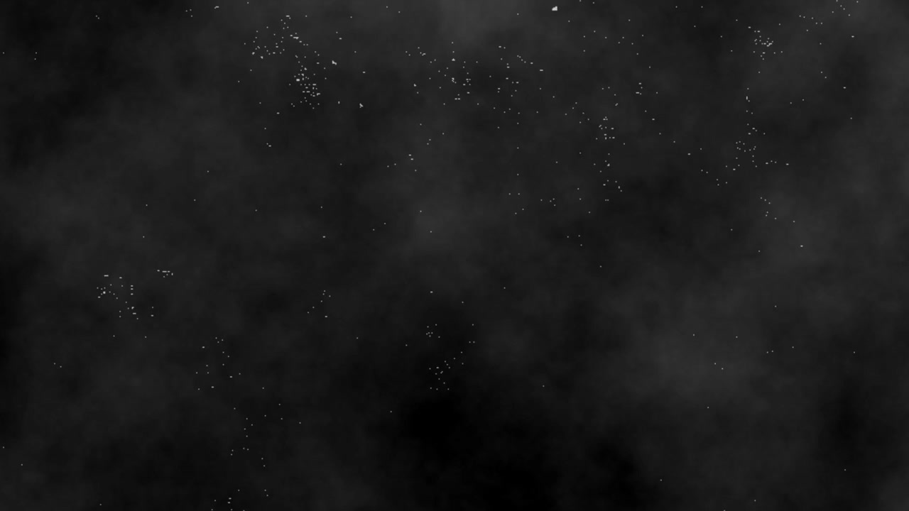 Fundo Abstrato em Movimento de Partículas Brancas Flutuantes em Fumaça Escura
