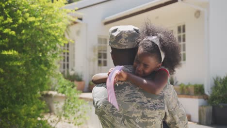 father and daughter hugging each other