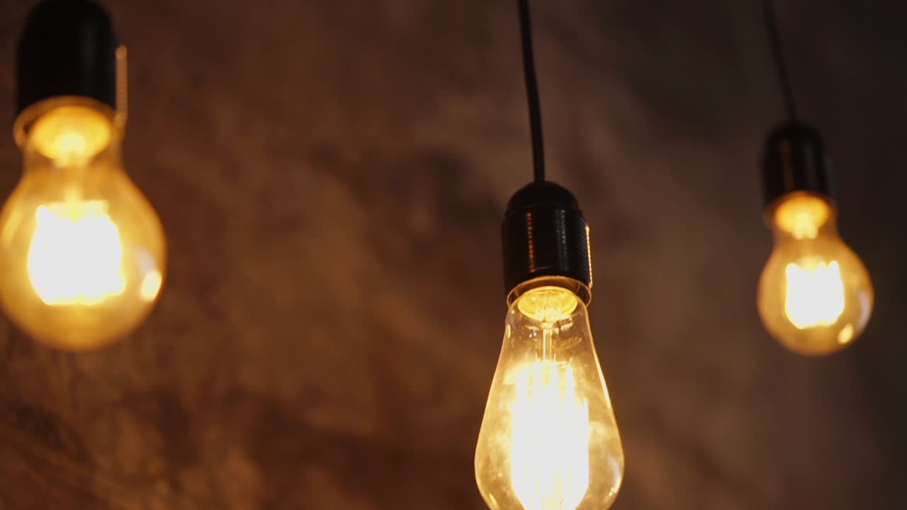 iluminación de bombillas de edison de época