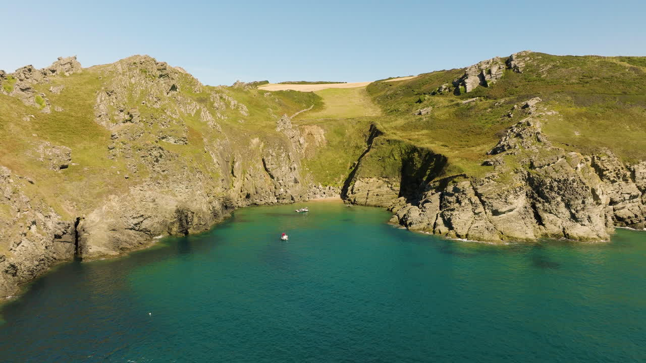 Coastal Bay with Boats