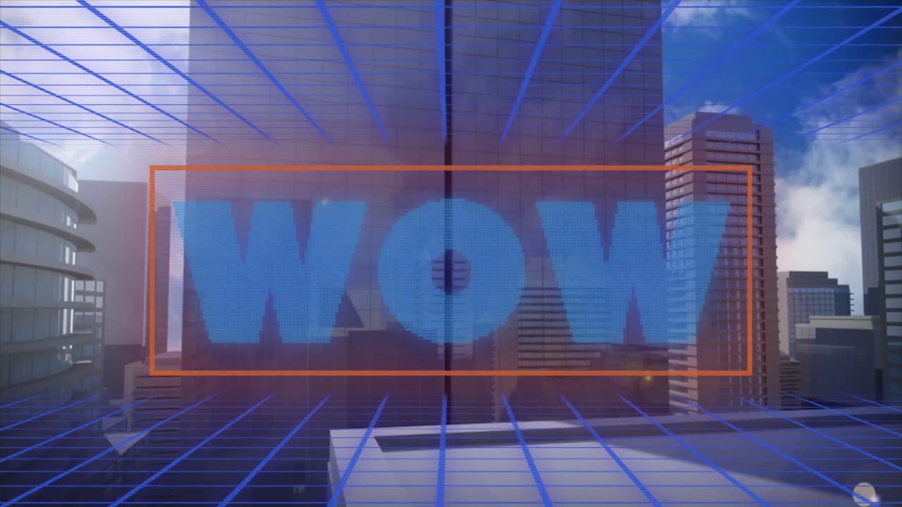 메타버스 초고층 빌딩의 애니메이션