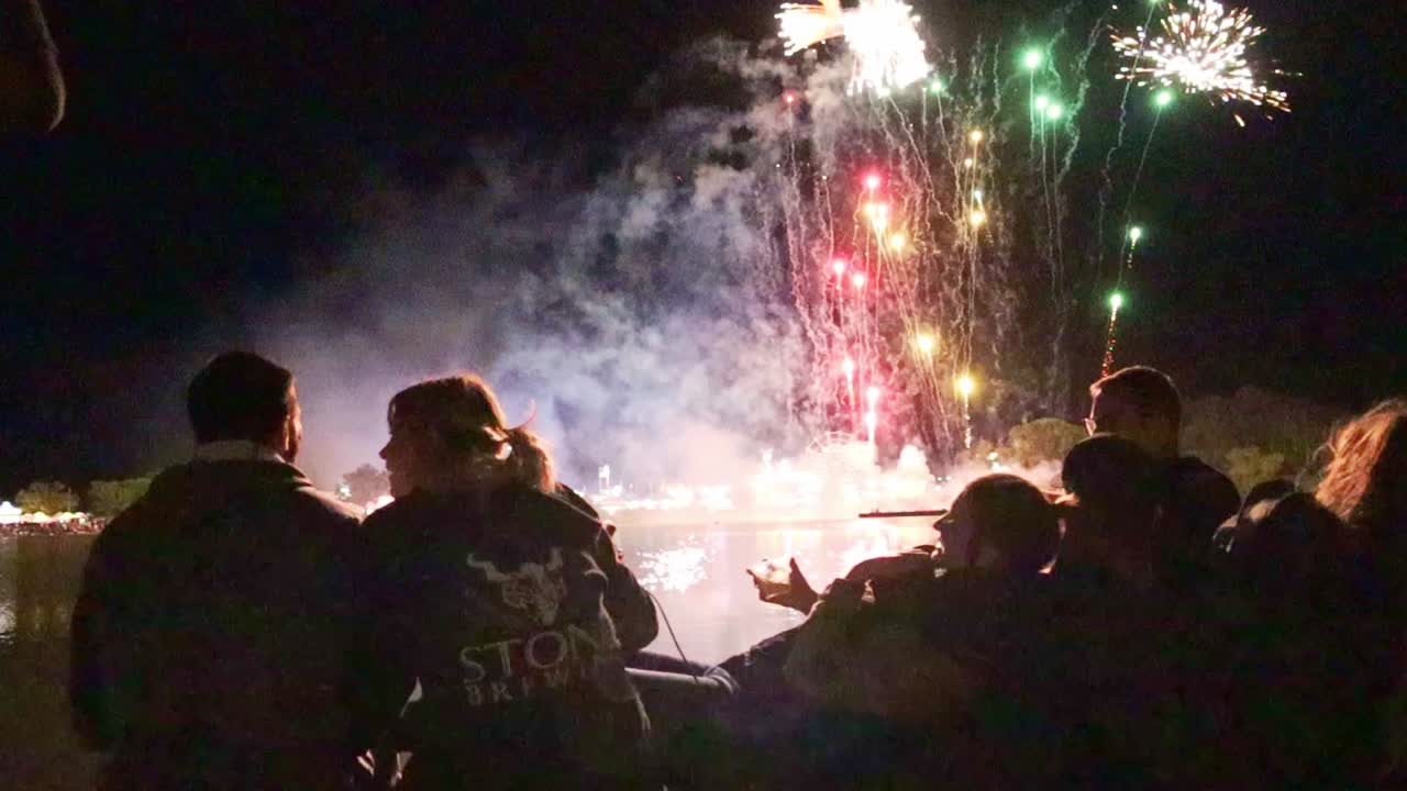 Fireworks show over county fair