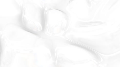 fondo blanco abstracto líquido. textura lisa y brillante bucle de renderización 3d 4k