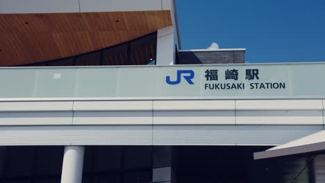 fukusaki station establishing shot in hyogo prefecture, japan